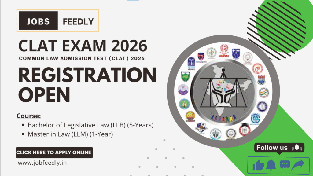 CLAT Exam 2026 Common Law and Test Registration Open Apply Online Form